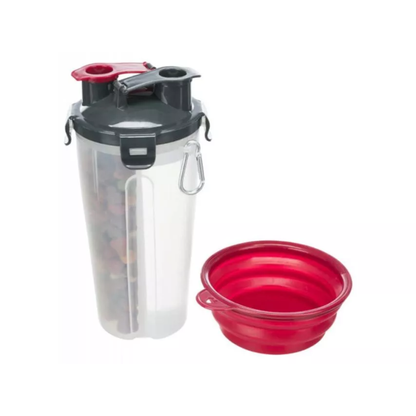 Hundefutter- und Wasserbehälter für unterwegs
